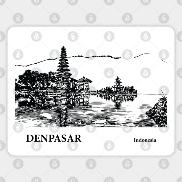 Denpasar Indonesia Magnet by Lakeric